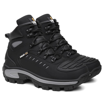 Botas para Moto de Cuero Genuino, de Caña Media