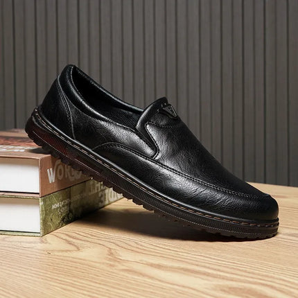 Nuevos Zapatos Casuales de Cuero Genuino para Hombre