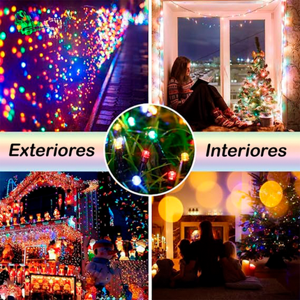 Luces Navideñas LED Solares para Exterior e Interior | Promoción Anticipada de Navidad