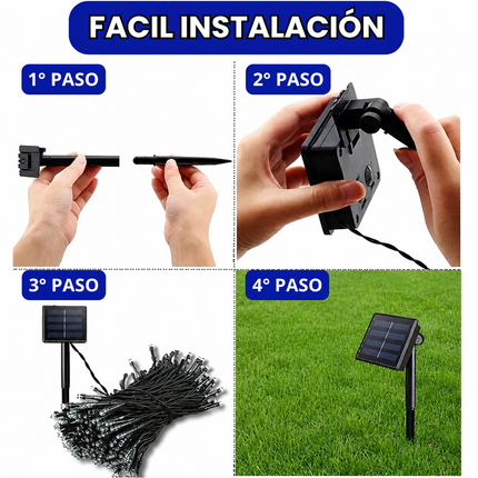 Luces Navideñas LED Solares para Exterior e Interior | Promoción Anticipada de Navidad