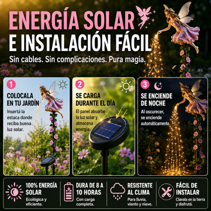 Hada Solar con Cascada de Polvo Mágico — Comprá 1 y Llevate 2