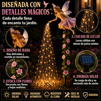 Hada Solar con Cascada de Polvo Mágico — Comprá 1 y Llevate 2