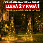 Campana Navideña Solar con Cascada de Luces LED — Promoción Anticipada de Navidad: Llevá 2 y Pagá 1