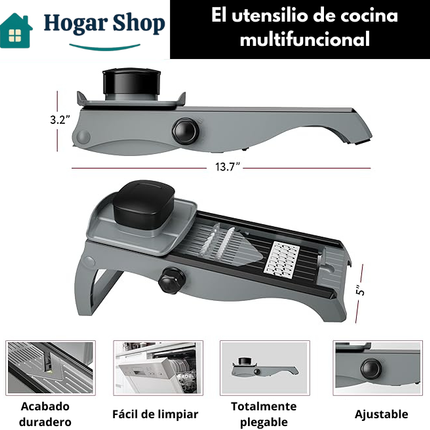 Cortadora de Cocina de Acero Inoxidable 7 en 1