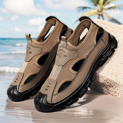 Nuevas Sandalias para Hombre, Transpirables, con Diseño Calado y Malla