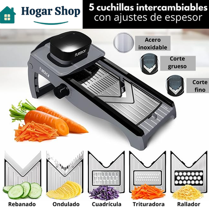 Cortadora de Cocina de Acero Inoxidable 7 en 1