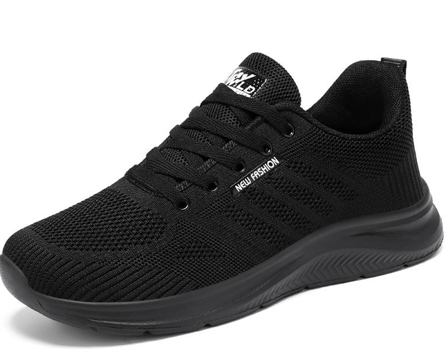 Nuevos Zapatos Deportivos Casuales para Hombre, Simples y Totalmente Negros
